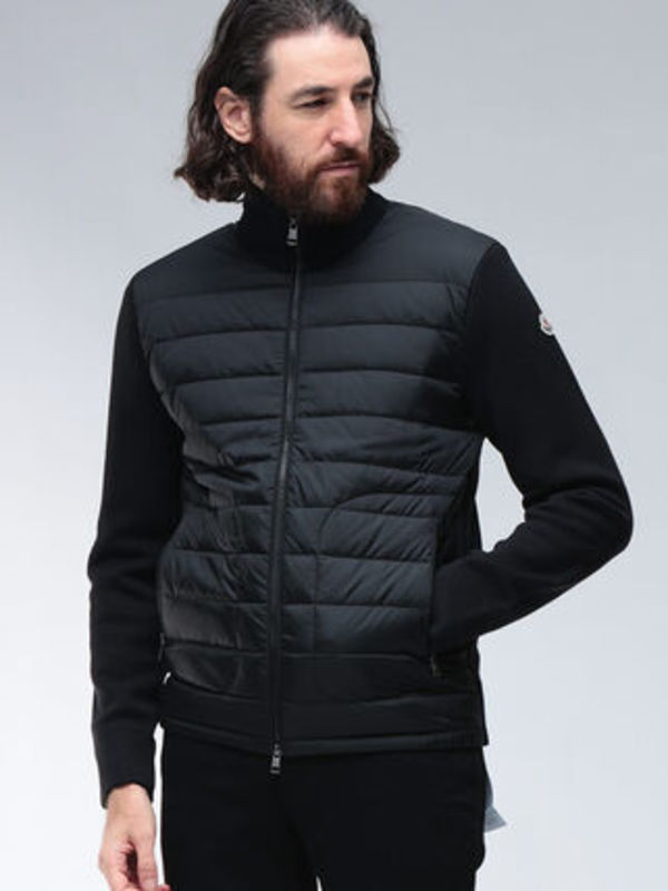 MONCLER ニットダウン セーター ジップカーディガン