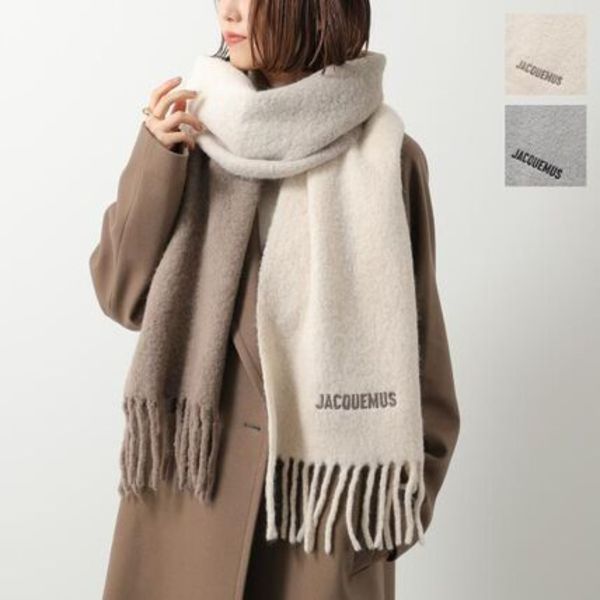 JACQUEMUS マフラー Moisson ACU00574AOT4032 アルパカ混