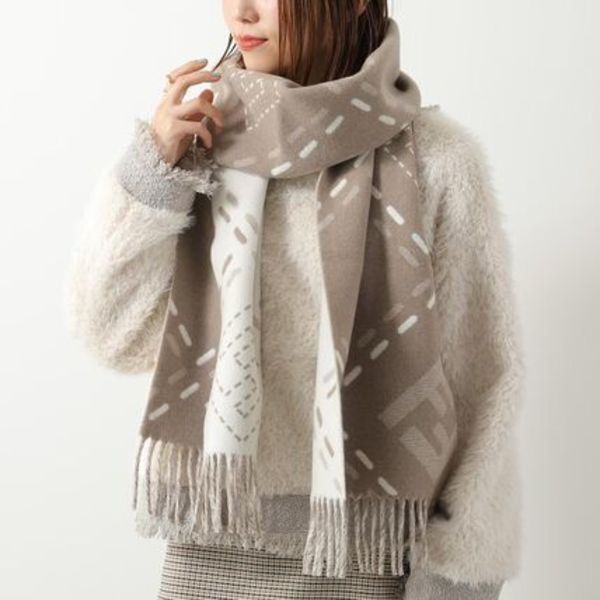 FENDI マフラー FXT462 AYKU FFロゴ ウール