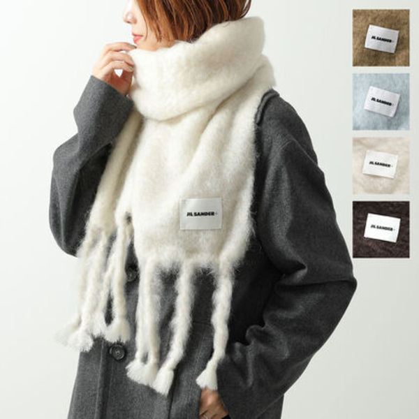 JIL SANDER+ マフラー J40TE0132 J40041 フリンジ
