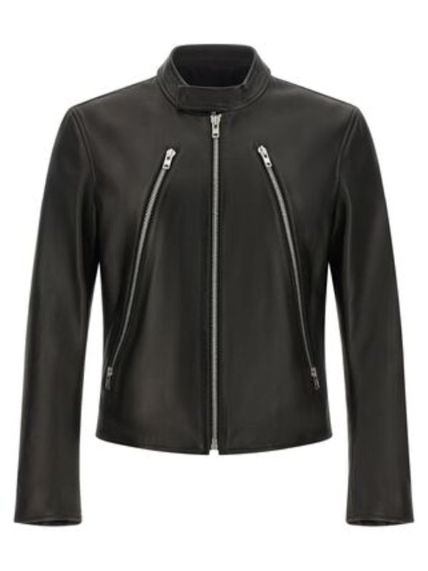 Maison Margiela '5-zip' Leather Jacket