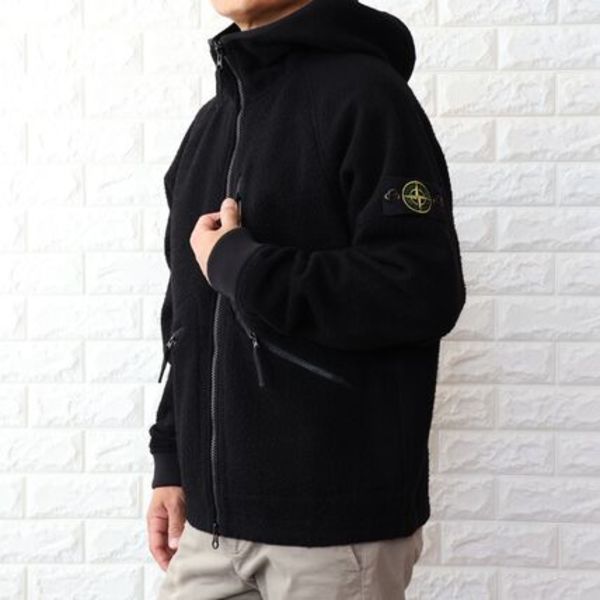 STONE ISLAND 4100060 ウールナイロン素材 フードジャケット