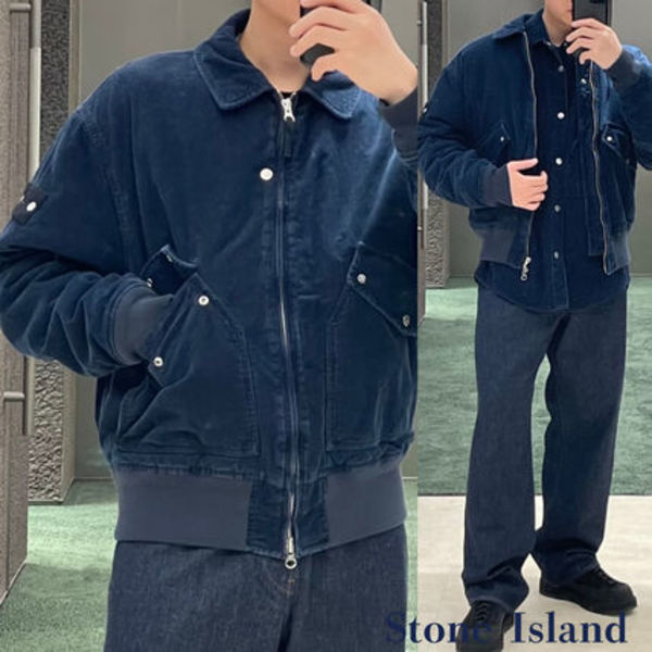 denim research《Stone Island》コーデュロイボンバージャケット