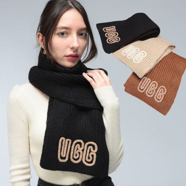 UGG チャンキー クラフテッド リブ マフラー スカーフ