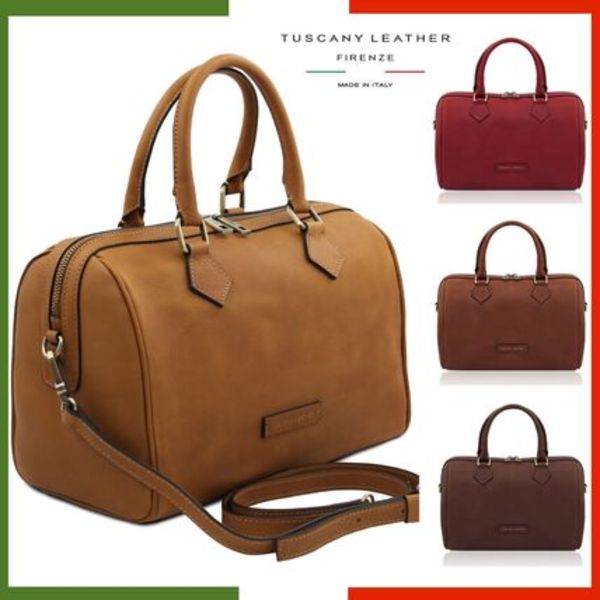 【イタリア高級革】2WAYボストンレザーバッグ Tuscany Leather