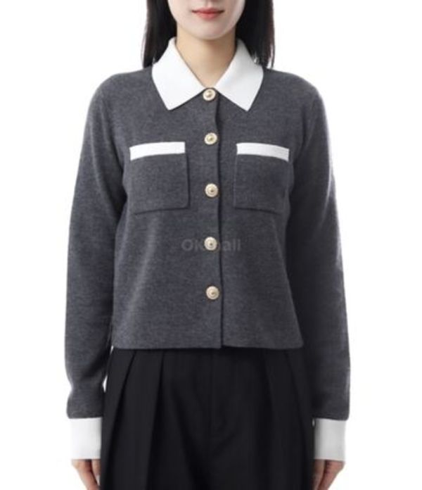Self-Portrait|JACKETS (CONTRAST COLLAR CARDIGAN (PF2504