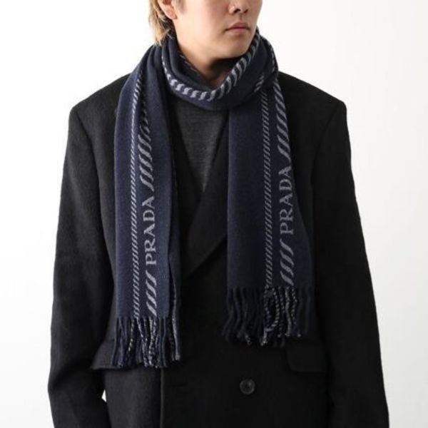 PRADA  マフラー 2FS114 2HJ5 ウール カシミヤ混