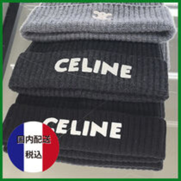 CELINE★ウールカシミアニット帽 ★税・送料込
