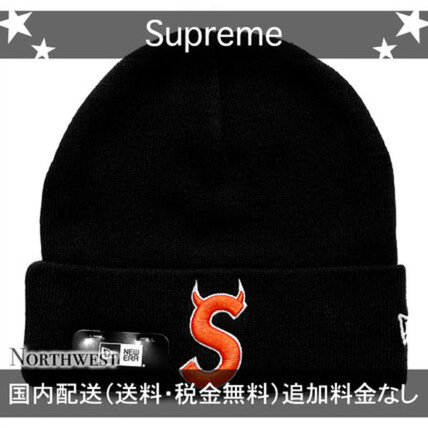 【Supreme】New Era Devil S Logo Beanie ブラック【se1521r】