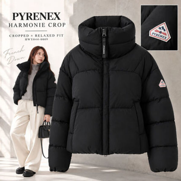 PYRENEX HARMONIE CROP HWY044 0009 ダウンジャケット