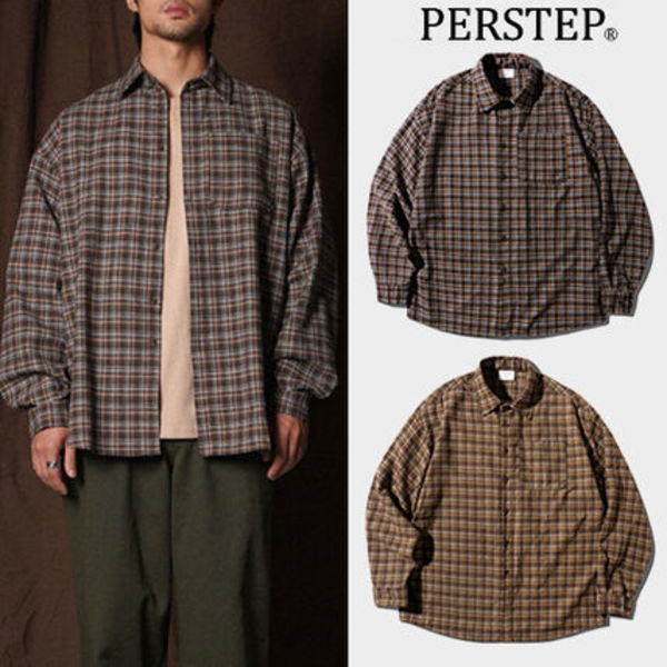 PERSTEP正規品★25AW★DAILY BREEZE チェック シャツ