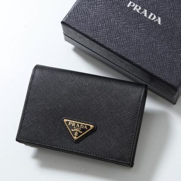 PRADA 二つ折り財布 1MV021 QHH トライアングルロゴ