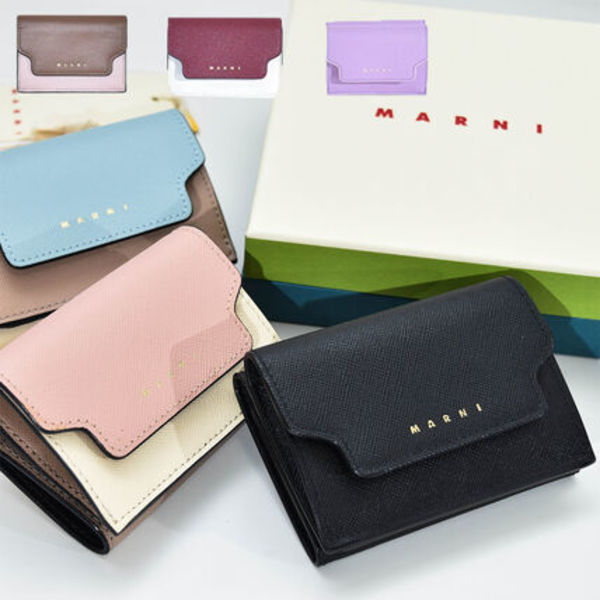 【国内発送】MARNI 三つ折り財布 TRUNK ミニ財布 小銭入れあり