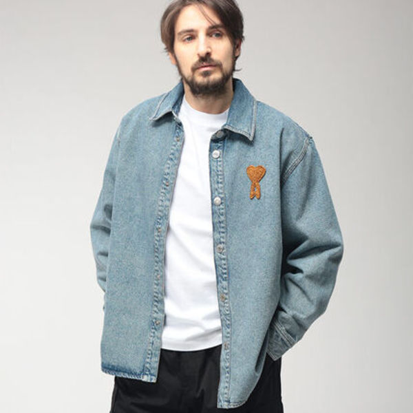 AMI PARIS ウォッシュドデニム オーバーシャツ