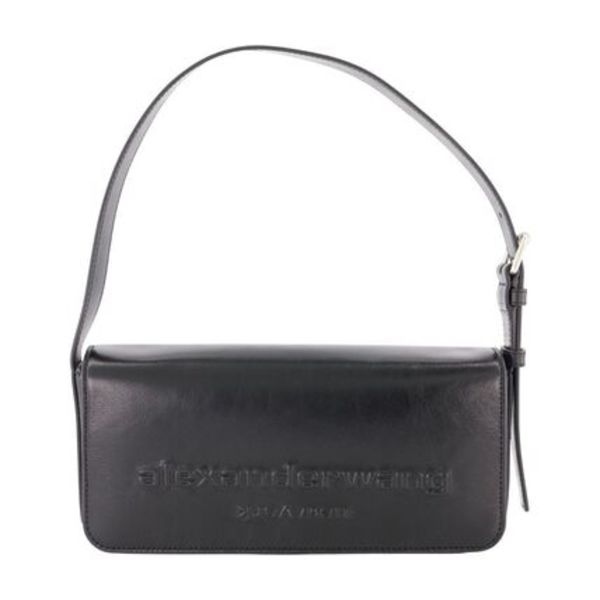 Punch Flap Shoulder Bag - Alexander Wang - Leather - Black