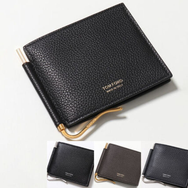 TOM FORD 二つ折り財布 Y0231T LCL158 マネークリップ付き