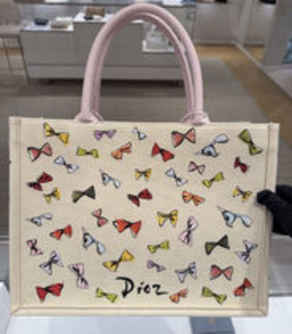 Dioriviera《Dior Book Tote ミディアム》リボン ロゴ DHL 直営