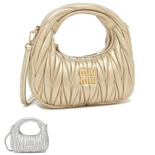 MIU MIU ハンドバッグ マテラッセ 5BP078 AN88 MATELASSE