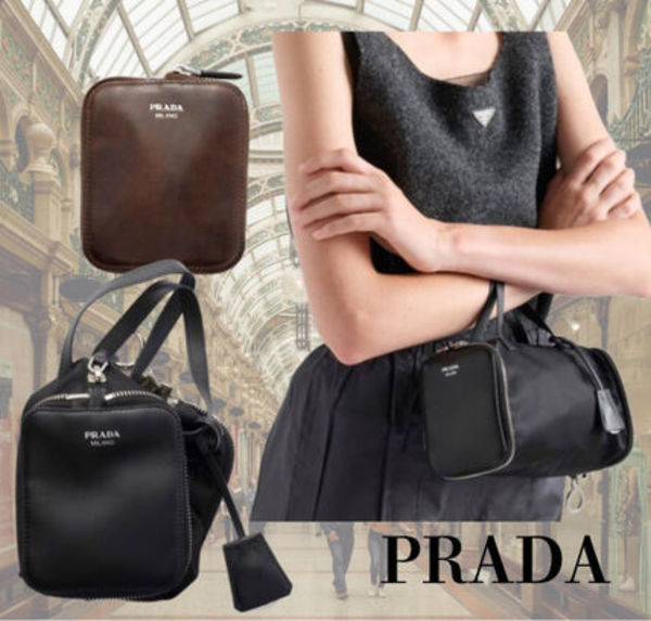 PRADA|Re-Nylonレザー フォルダブル ミニダッフルバッグ1TT330