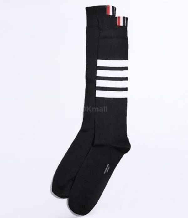 Thom Browne| (OVER THE CALF SOCK W/ 4BAR IN COTTON (MAS