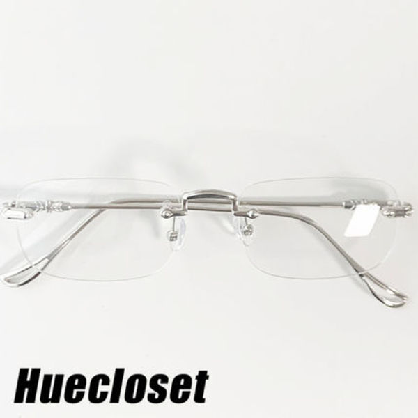 HUECLOSET Csquare rimless eyewear
