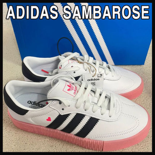 人気 ★ADIDAS★ SAMBAROSE WHITE PINK