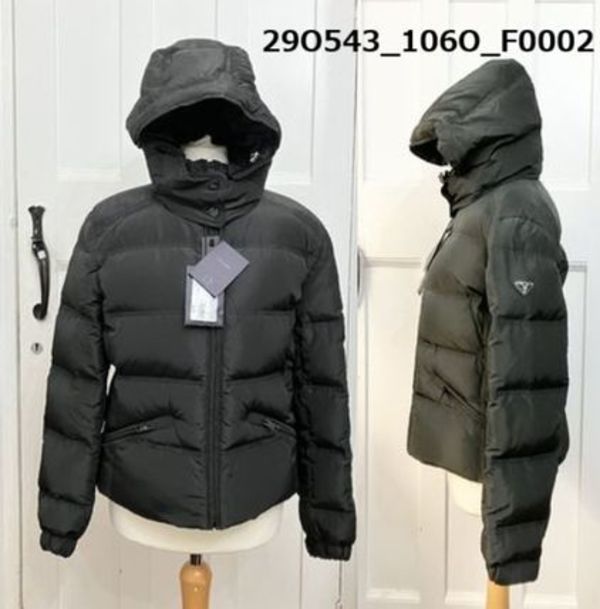 【PRADA】VIPセール ロゴ付ダウンジャケット Re Nylon Jacket