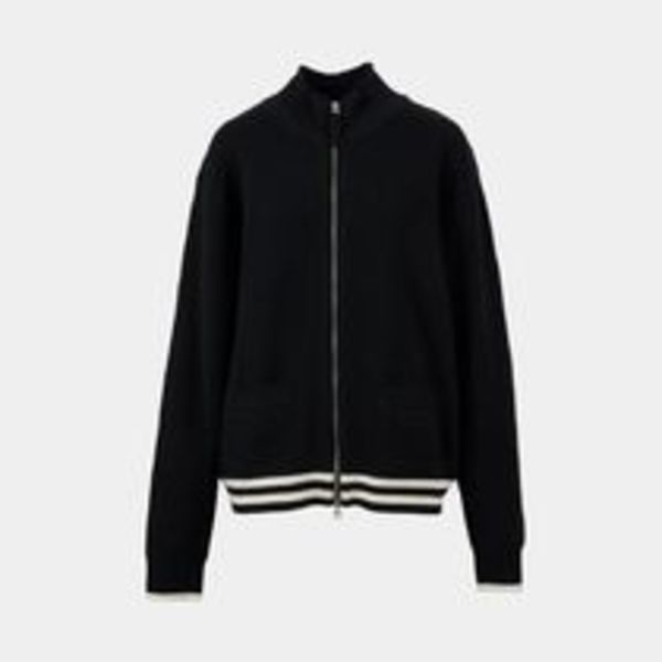 【MATIN KIM】SPELL POINT STRIPE KNIT CARDIGAN (2 col)