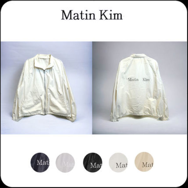 [MATIN KIM]★韓国人気★MATIN KIM LOGO COATING JUMPER