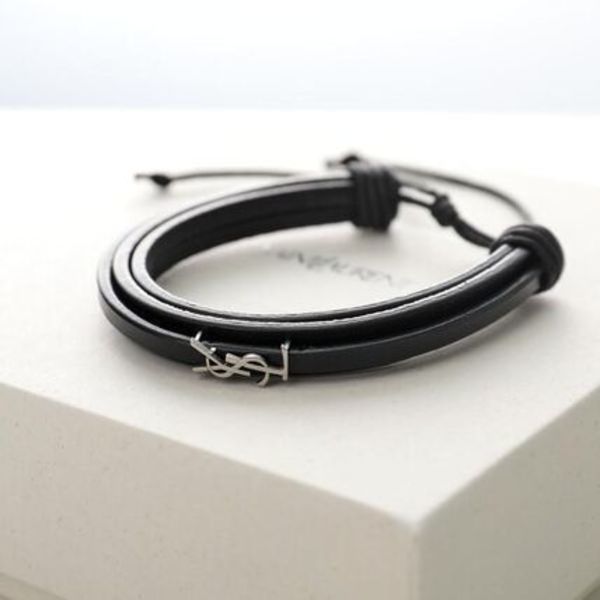 SAINT LAURENT マルチストランドブレスレット 820441 AAEKE