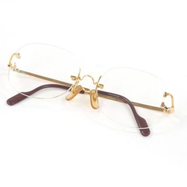 美品 Cartier リムレスメガネ □16