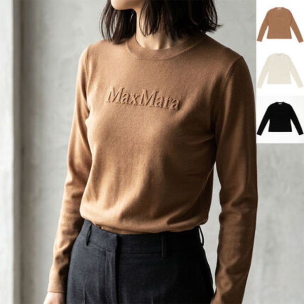 Max Mara ニット マント MXMMANTO ピュアウール