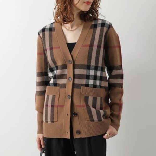 BURBERRY カーディガン WILLAH CHK 8043372 長袖