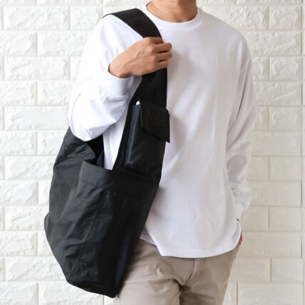 Y-3 ワイスリー NEWSPAPER BAG L ショルダーバッグ 黒 KD4181