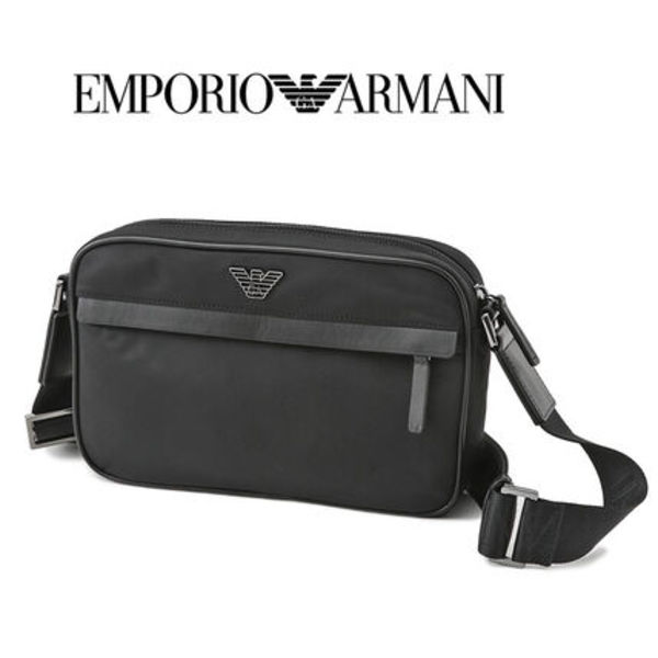 ARMANI 再生ナイロン ショルダーバッグ EM001803-AF13454-UC001