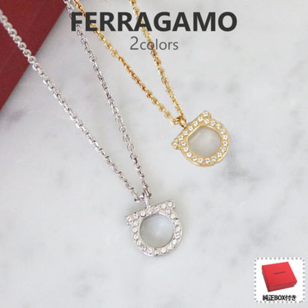 Salvatore Ferragamo GANCINO NKL G STRA 760132 ネックレス