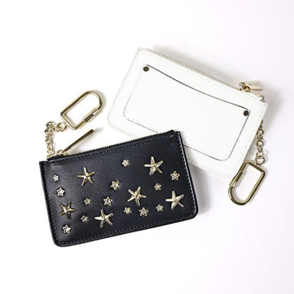 JIMMYCHOO コインケース レザー キーチェーン ミニ財布 NANCYCZN