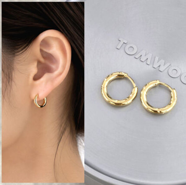 国内発送 TOMWOOD ピアス Classic Hoops Small Gold 100194