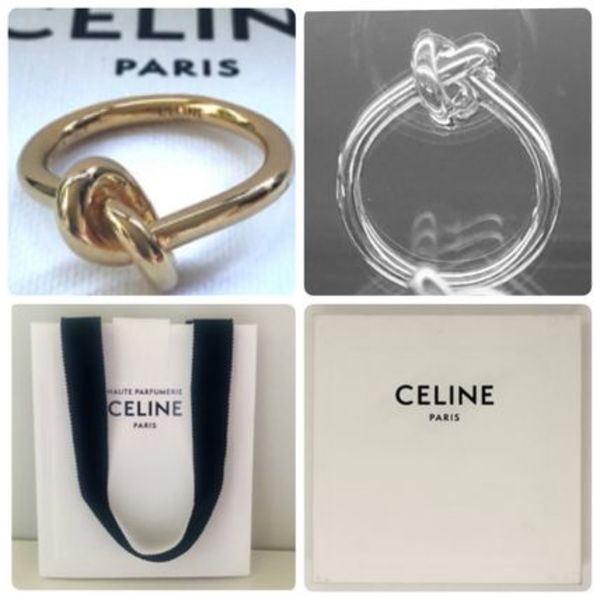 日本未入荷【CELINE】ゴールド仕上げ結び目リング KNOT RING★