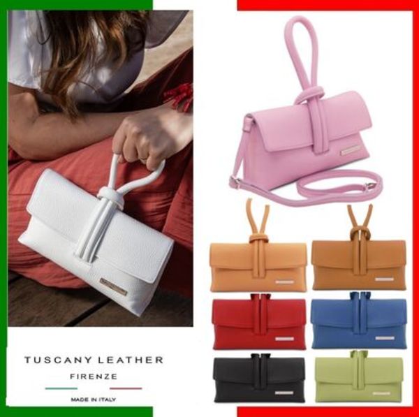 ★日本未入荷★イタリア製レザー2WAYクラッチ&ショルダーバッグ