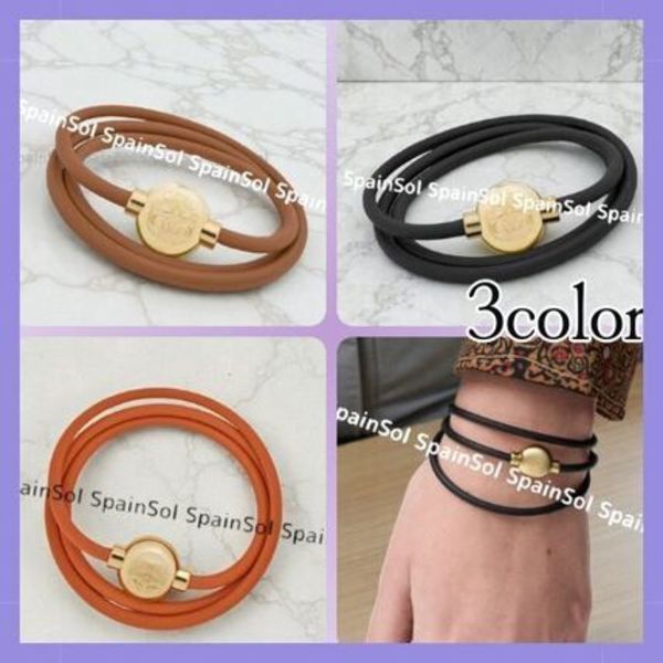 3色展開★LOEWE★ぺブル ブレスレット カーフ