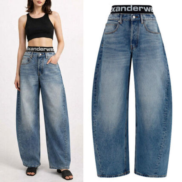 関送込★alexanderwang★ウエスト ロゴ ブローアップ ジーンズ