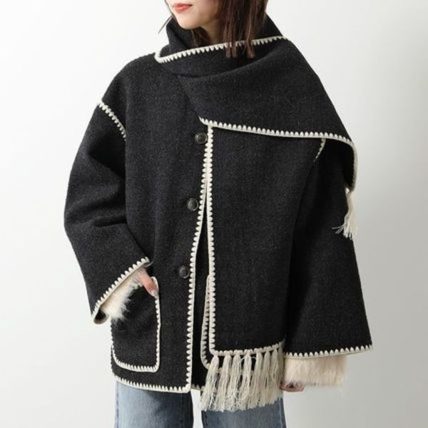 Toteme ジャケット EMBROIDERED SCARF JACKET