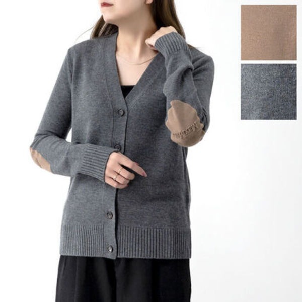 国内発送 S Max Mara カーディガン エルボーパッチ APOLLO