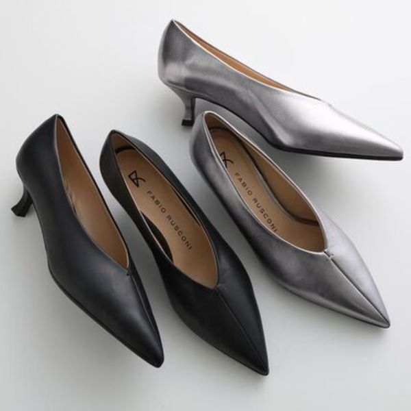 FABIO RUSCONI パンプス I-2735 レザー ポインテッドトゥ