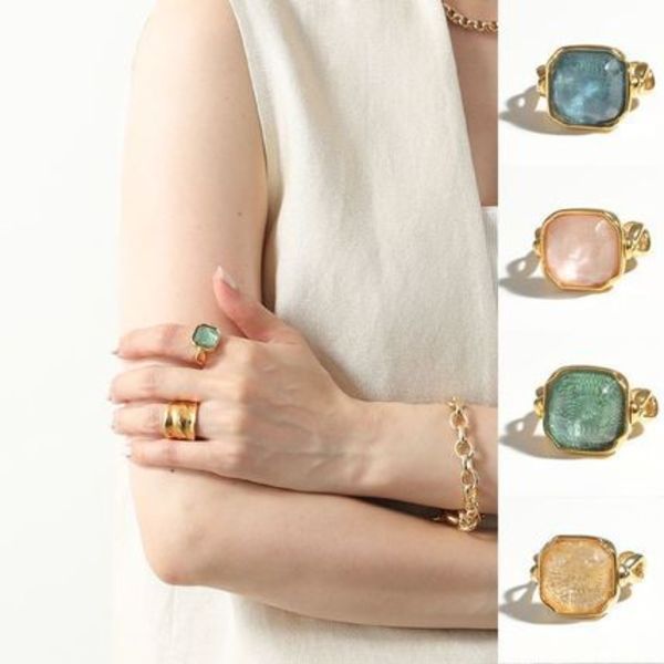 GOOSSENS PARIS リング Cabochons squared ring GOOH13RI03