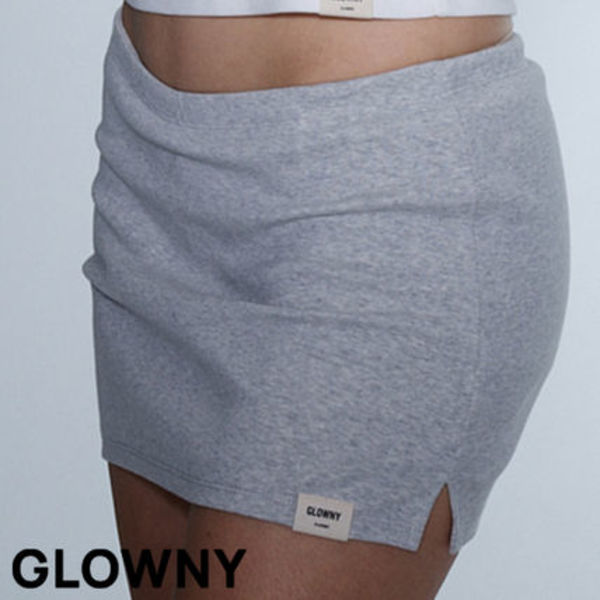 ★GLOWNY★G CLASSIC MINI SKIRT (MELANGE GRAY)★正規品/送料込