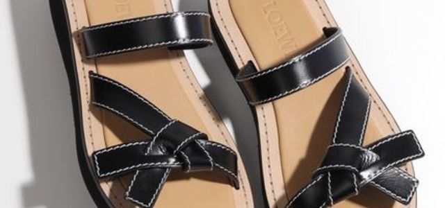 期間限定値下げ！ロエベ♡ラフィア素材♡ダービーシューズ♡バーニーズサンダル アウトレット】LOEWE ロエベ サンダル/LOEWE EASE HEEL SANDAL 90