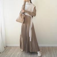 今っぽさを出すならワンピース×レイヤードベストコーデで決まり