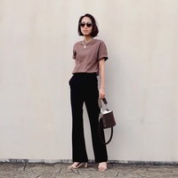 夏のニュアンスカラーTシャツ編(ベージュ、くすみピンク、くすみブルー) どう着こなすのが垢抜ける?